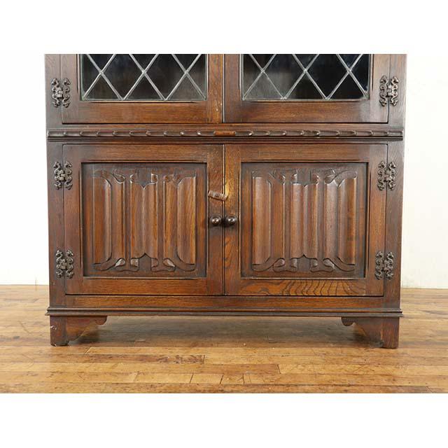 イギリス アンティーク 家具 ブックケース 飾り棚 収納 リビング 書棚