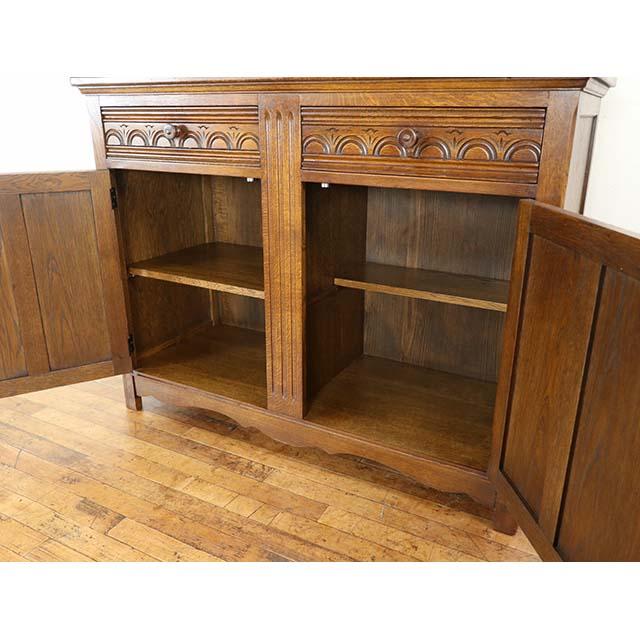 イギリス アンティーク 家具 カップボード 飾り棚 食器棚 キッチン