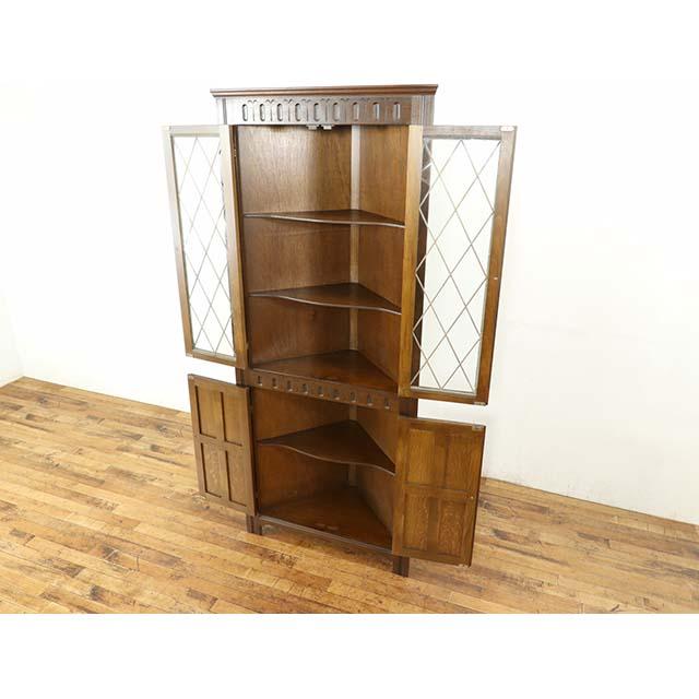 イギリス アンティーク 家具 コーナーキャビネット リビング キッチン