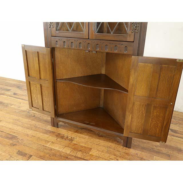 イギリス アンティーク 家具 コーナーキャビネット リビング キッチン