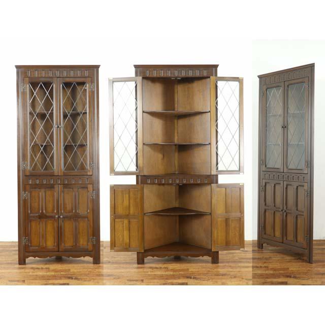 イギリス アンティーク 家具 コーナーキャビネット リビング キッチン