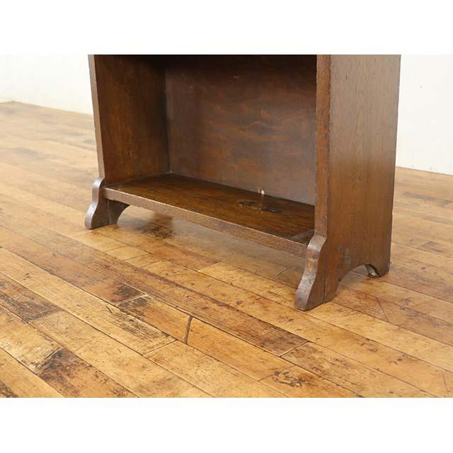 イギリス アンティーク 家具 ブックシェルフ マガジンラック 本棚