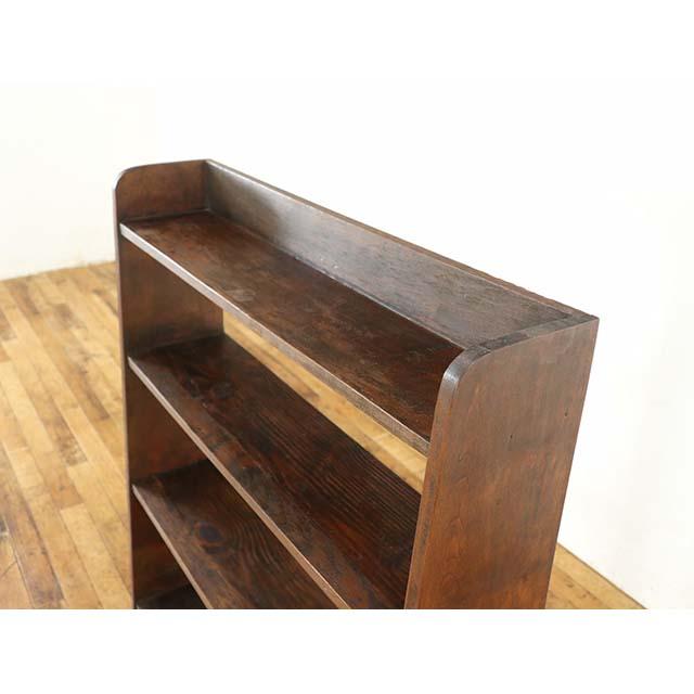 イギリス アンティーク 家具 ブックシェルフ マガジンラック 本棚 マツ