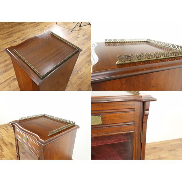 イギリス アンティーク 家具 ミュージックキャビネット 飾り棚 収納 マホガニー 1910年代 ヴィンテージ レトロ 英国 antique80482_3
