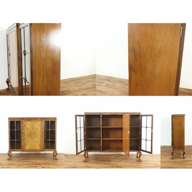 イギリス アンティーク 家具 本棚 ブックケース 書棚 書斎 オフィス 店舗什器 ウォールナット 1930年代 ヴィンテージ レトロ 英国 antique80527_9