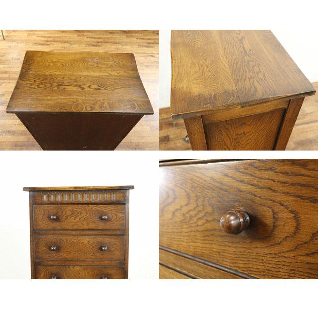 イギリス アンティーク 家具 チェスト 引き出し 洋タンス 収納 リビング オーク 1930年代 レトロ 英国 antique80602aの画像