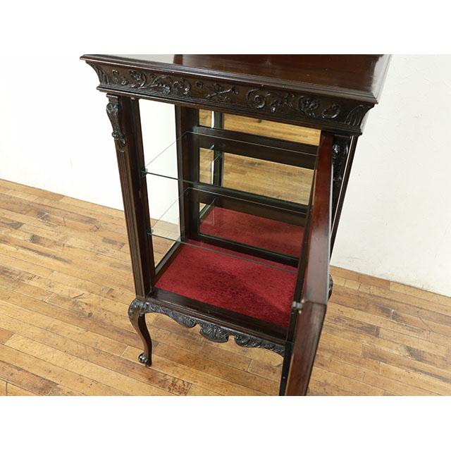 イギリス アンティーク 家具 キャビネット リビング ディスプレイ 猫脚