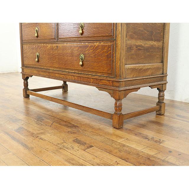 イギリス アンティーク 家具 チェスト 引き出し 収納 オーク 1920年代