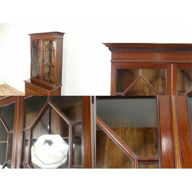 イギリス アンティーク 家具 キャビネット ディスプレイ リビング