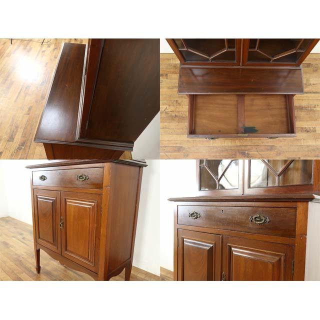 イギリス アンティーク 家具 キャビネット ディスプレイ リビング