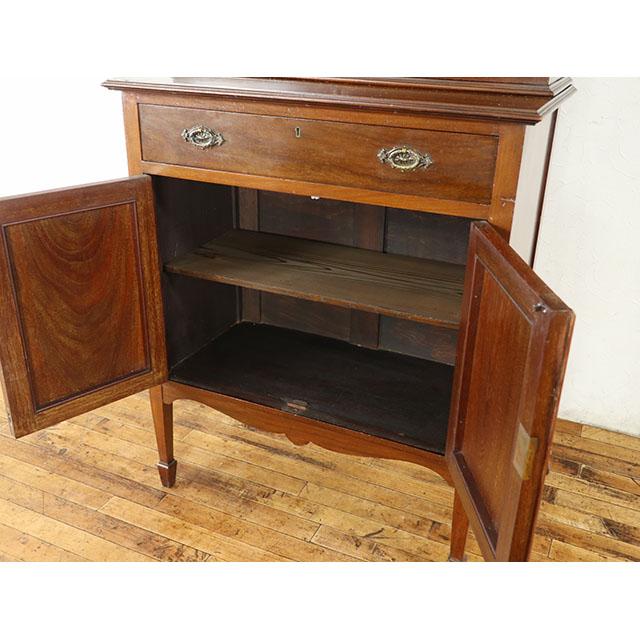 イギリス アンティーク 家具 キャビネット ディスプレイ リビング