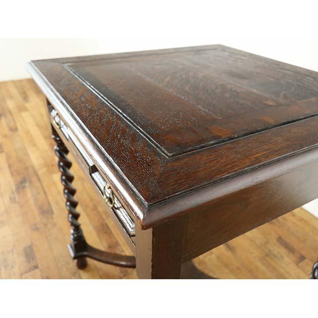 イギリス アンティーク 家具 サイドテーブル ゲームテーブル オーク 1920年代 レトロ 英国 antique80681_2