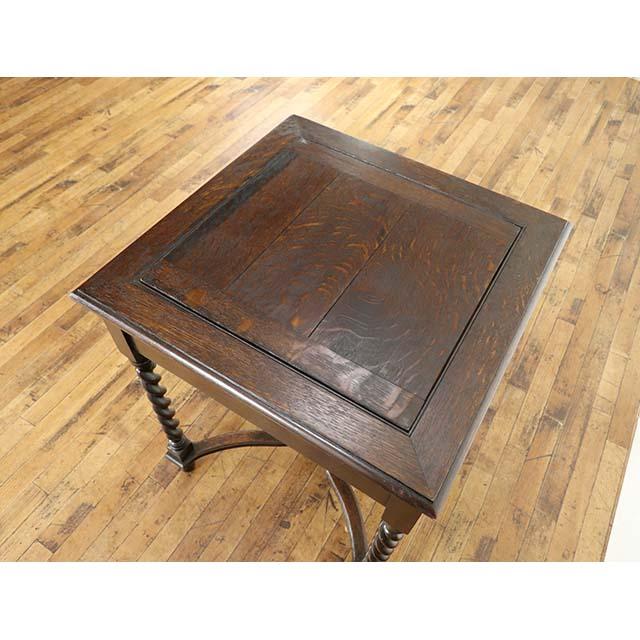 イギリス アンティーク 家具 サイドテーブル ゲームテーブル オーク 1920年代 レトロ 英国 antique80681_3