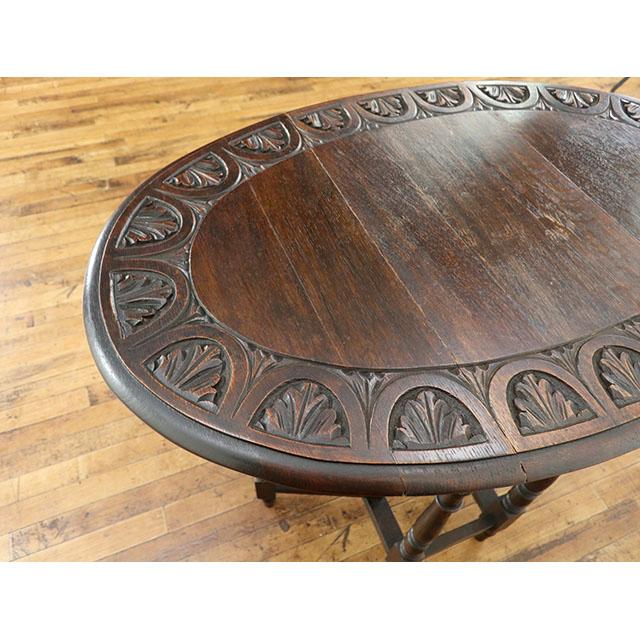 イギリス アンティーク 家具 サイドテーブル ゲートレッグテーブル オーク 1920年代 レトロ 英国 antique80755_5