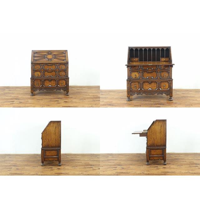 イギリス アンティーク 家具 ビューロー 書斎机 レターデスク