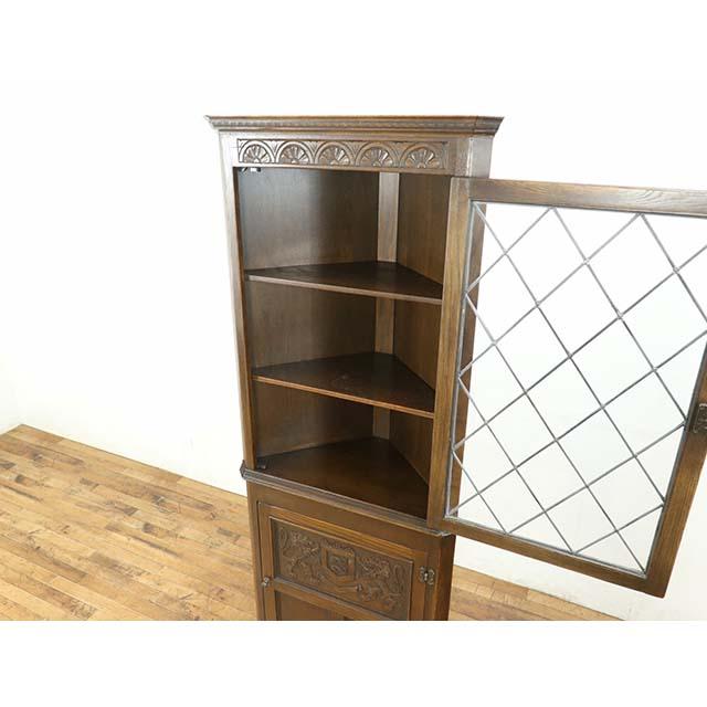 イギリス アンティーク 家具 コーナーキャビネット リビング キッチン