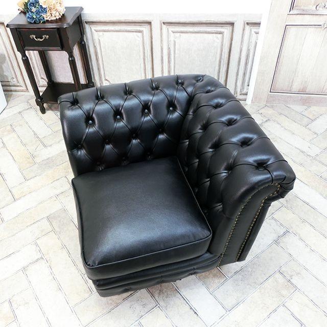 使用頻度少❣️美品✨大人気❣️ヴィンセント チェスターフィールド 1人掛けソファー チェスターフィールド ソファ 英国風 ヴィンセント VLシリーズ 1