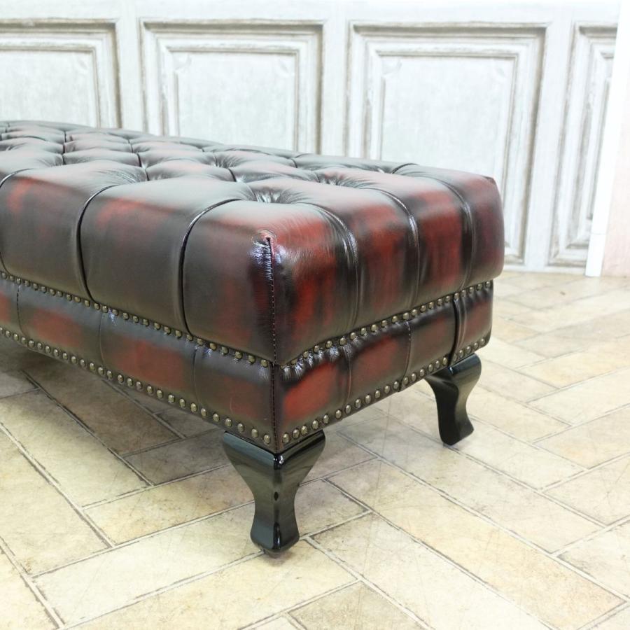 チェスターフィールド スツール ヴィンセント オットマン アンティーク