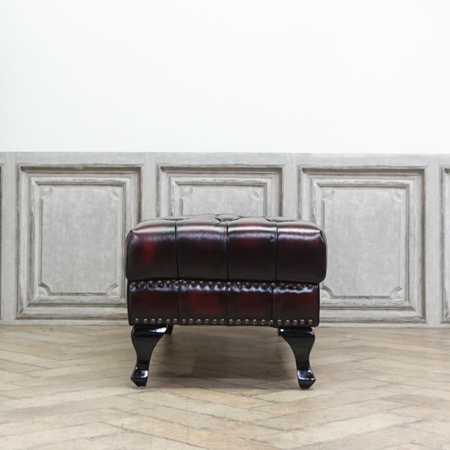 チェスターフィールド スツール ヴィンセント オットマン アンティーク