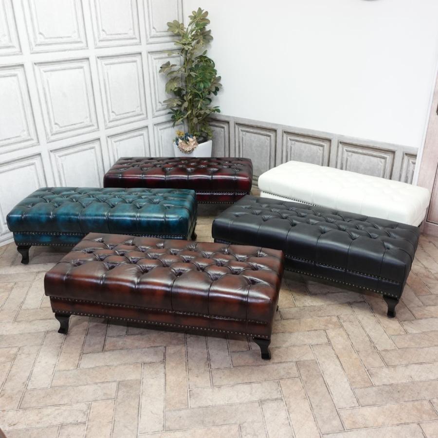 チェスターフィールド スツール ヴィンセント オットマン アンティーク