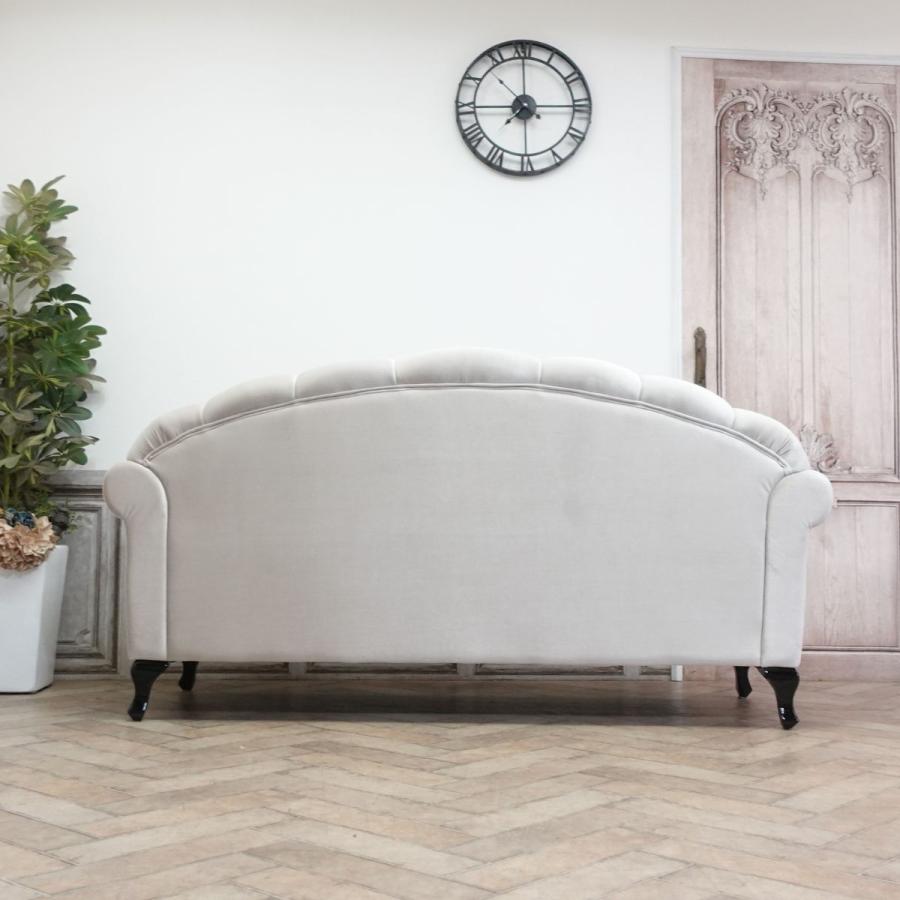 3人掛け ソファ シェル型 三人用 ソファー アンティーク調 貝殻 椅子