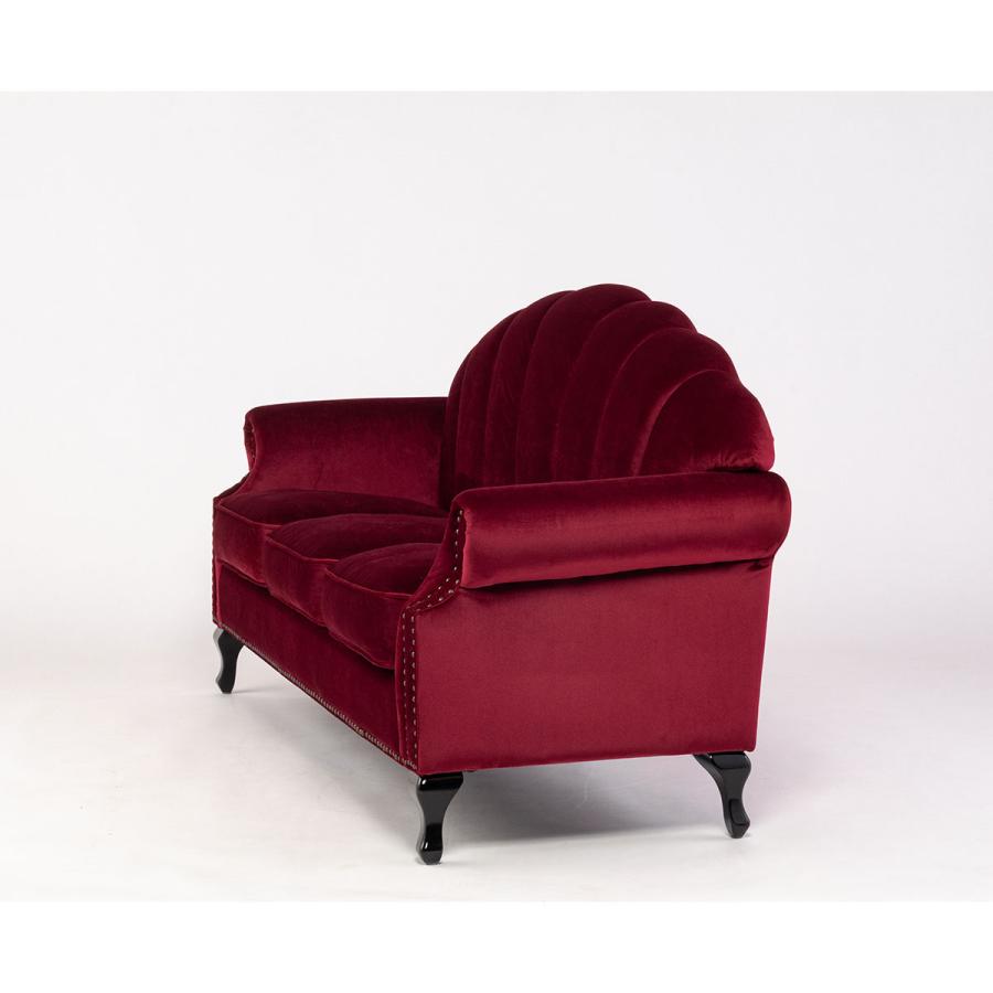 3人掛け ソファ シェル型 三人用 ソファー 貝殻 椅子 レトロ