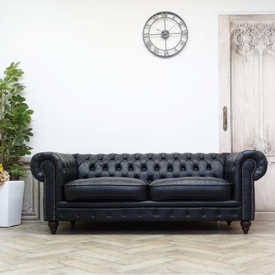 チェスターフィールド ソファ 3人掛け ソファー 三人用 椅子 クラブ