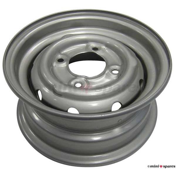 ローバーミニ スチールホイール シルバー 4.5J-10インチ ET35 4本