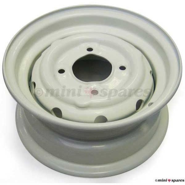 ローバーミニ スチールホイール ホワイト 4.5J-10インチ ET35 ※1本 SPE