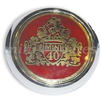ローバーミニ 40周年 フロント バッジ DAB101600 ken : クラシックミニ