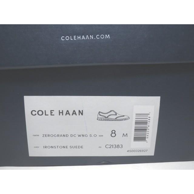 ☆極美品☆COLE HAAN ウィングチップ ゴルフシューズ グレー8B COLE HAAN（コール ハーン）ウォータープルーフウイングチップ