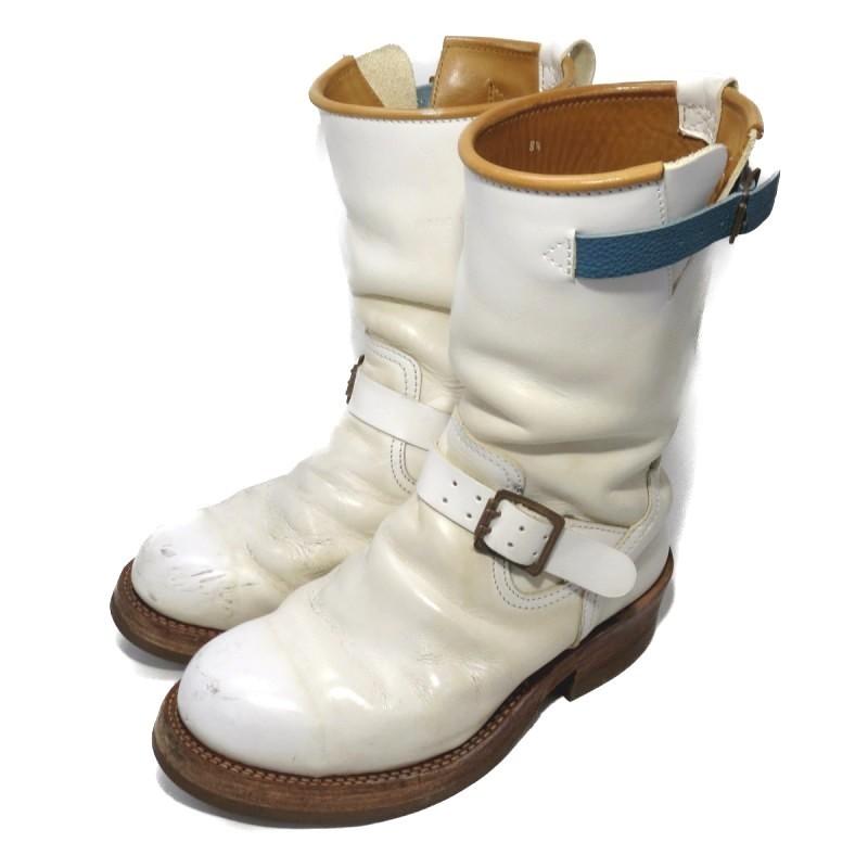 半額 エンジニアブーツ メイドインジーエムジャパン Japan Gm In Made 新入荷 ビブラムソール 中古 ブーツ 26 5cm Us8 5 白 ホワイト 705 シューズ Affaires Sociales Gouv Cg