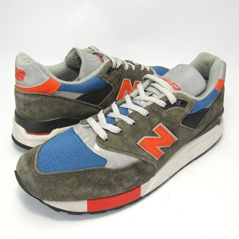 new balance ニューバランス M998JC3 J.CREW別注 USA製 米国製 ランニングシューズ  アーミーグリーン レッド 27cm スニーカー  中古 10003351｜classic｜02