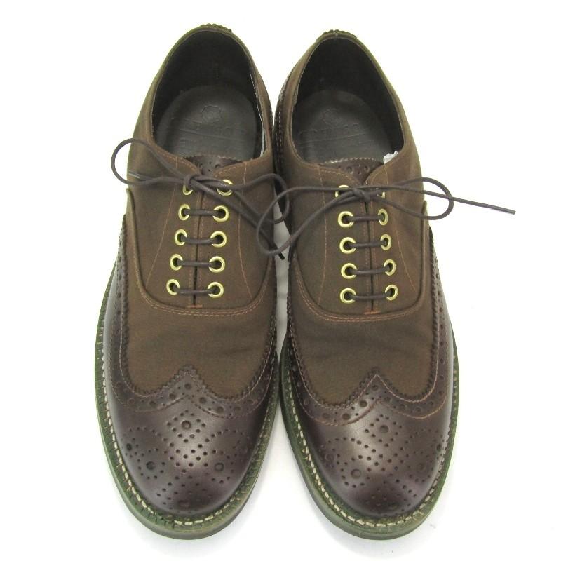 GRESON×BARBOUR グレソン バブアー ウィングチップ 8 1/2 未使用 GRENSON × Barbour グレンソン バブアー ウィングチップ