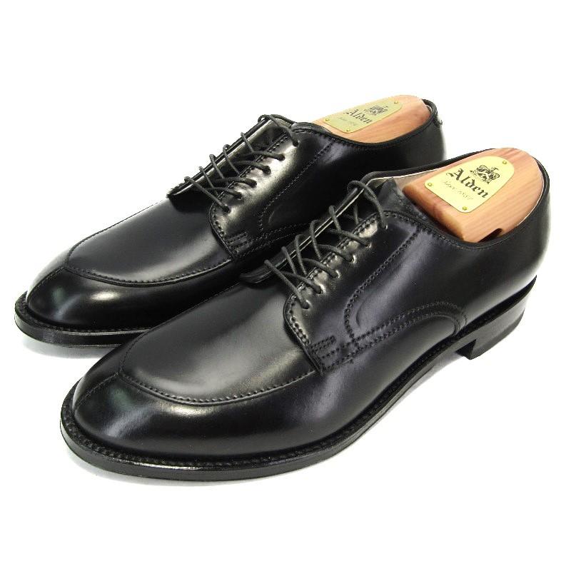 最終値下げ‼️美品‼️ ALDEN 54332 Vチップ　コードバン ブラック ALDEN 未使用 Alden × Conformal Shoe Store オールデン 54332 V