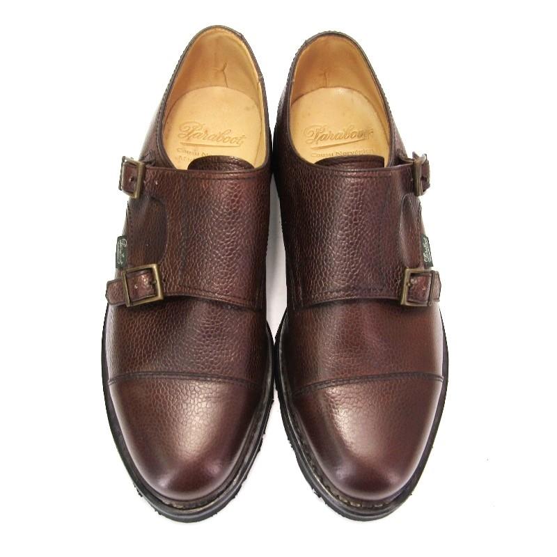 Paraboot 未使用 パラブーツ ウィリアム ダブルモンク 981435 グレイン 