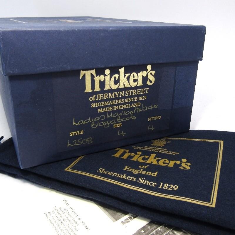 未使用 訳有 Tricker's トリッカーズ カントリーブーツ L2508 モールトン マロンアンティーク UK4 箱付ブーツ レディース