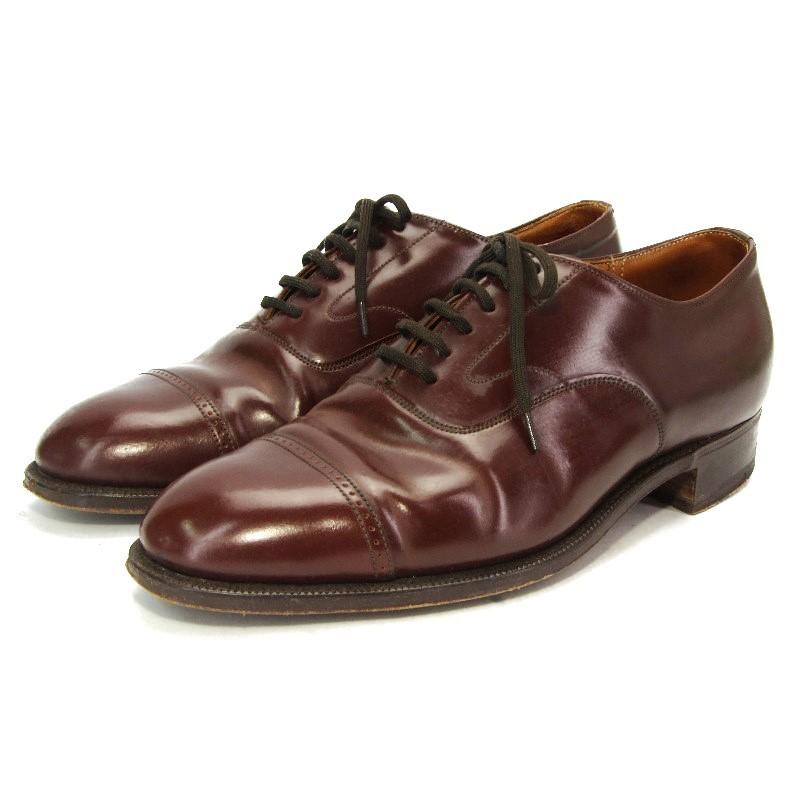 Church's チャーチ Ludgate コードバン 3都市 旧チャーチ 内羽根 パンチドキャップトゥ ルゲート ブラウン 茶 UK5.5Eシューズ  中古 10004363
