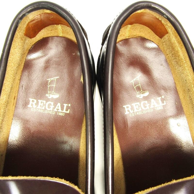 美品　REGAL リーガル　コインローファー2177 24EE REGAL リーガル 2177 コインローファー シューズ 革靴 ブラック