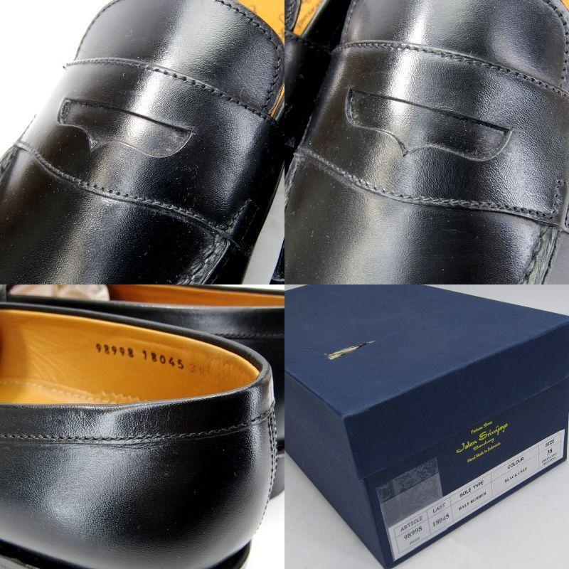 【美品・別注】ジャランスリウァヤ 98998 ペニーローファー 革靴 黒 JALAN SRIWIJAYA 美品 Jalan Sriwijaya ジャランスリワヤ 38