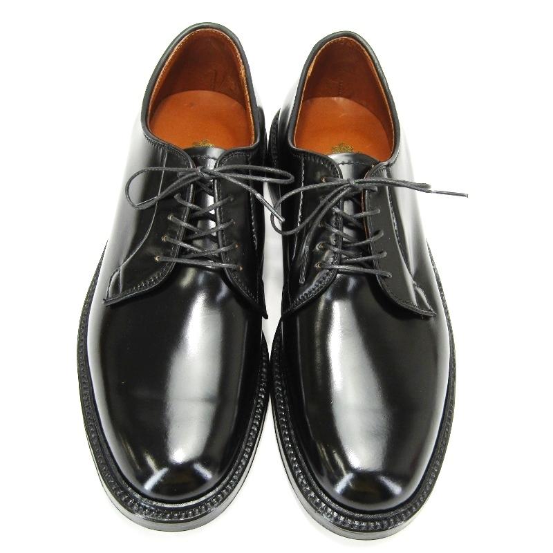 ALDEN 未使用 オールデン US7D 25cm プレーントゥ 9901 シェルコード 