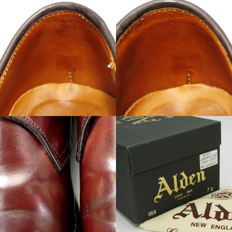 ALDEN オールデン US7D 25cm シングルモンクストラップ 954 コードバン