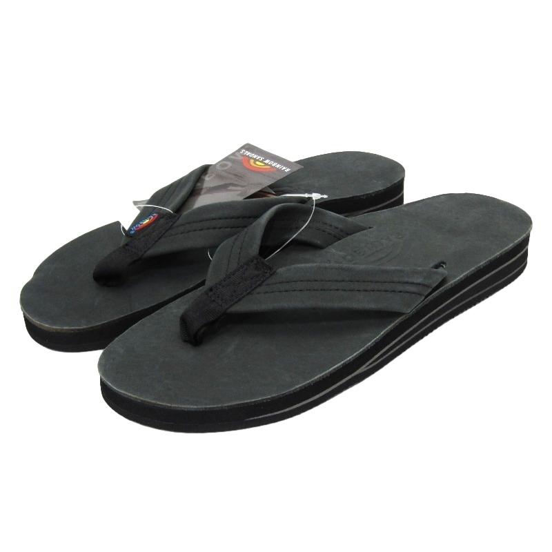 未使用 Rainbow Sandals レインボーサンダル S レザー サンダル 