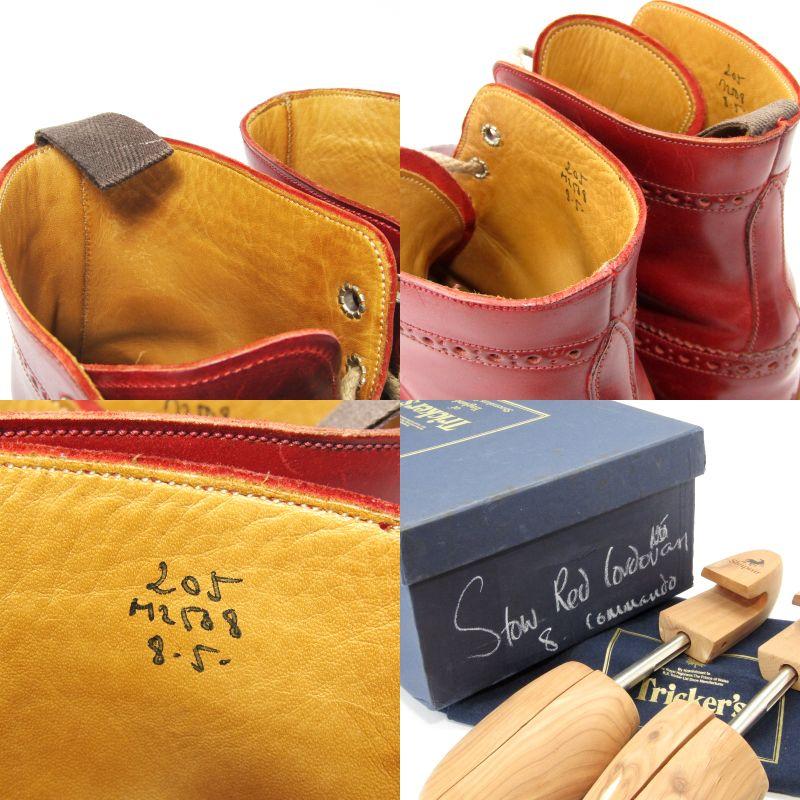 Tricker's 訳有 トリッカーズ UK8 カントリーブーツ コードバン M2508