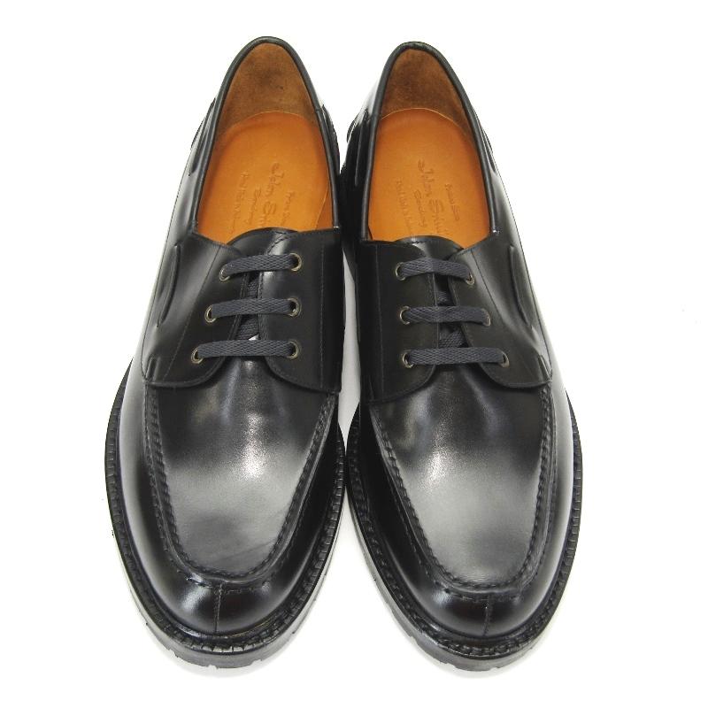 未使用 Jalan Sriwijaya ジャランスリワヤ UK9.5 ボートシューズ B98978 カーフ モカシン デッキシューズ ブラック