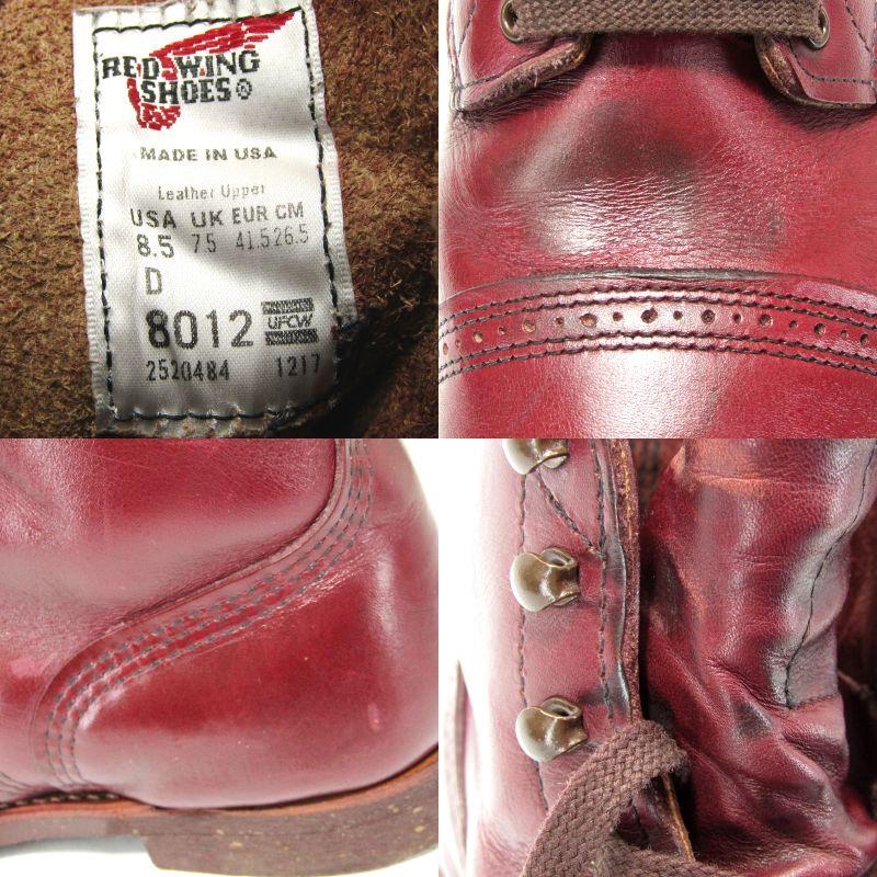 RED WING SHOES REDWING レッドウィング US8.5D 26.5cm アイアン RED WING SHOES REDWING レッドウィング US8.5D 26.5cm アイアン