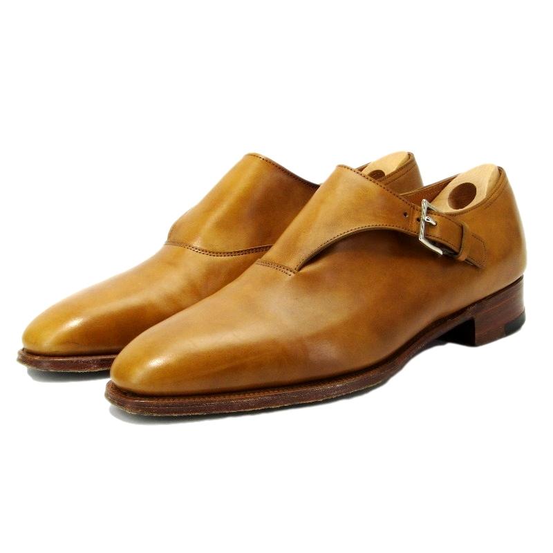 JOHN LOBB 美品 ジョンロブ UK7.5D シングルモンクストラップ JOHN LOBB 美品 ジョンロブ UK7.5D シングルモンクストラップ