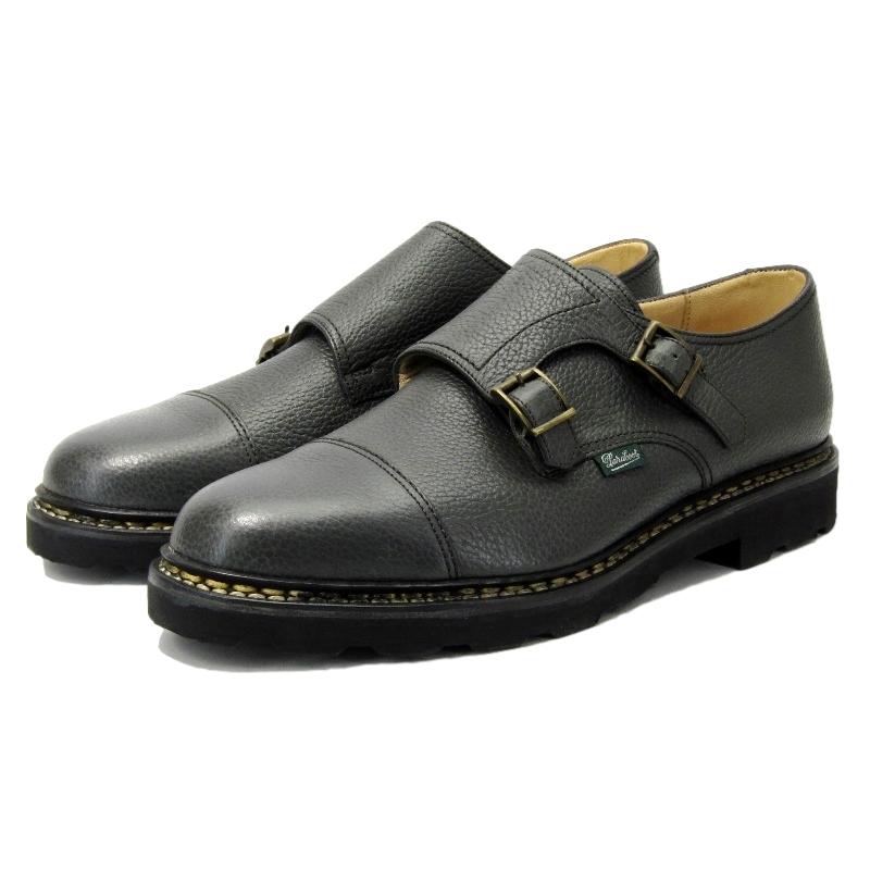 未使用 Paraboot パラブーツ UK8 ダブルモンク WILLIAM グレインレザー 