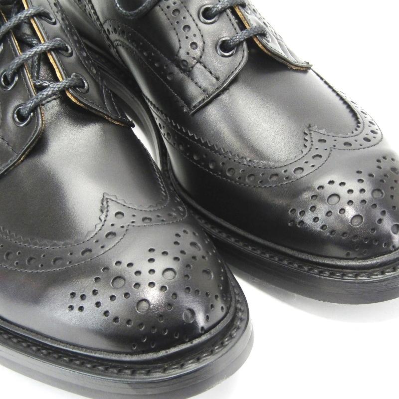 Tricker's 未使用 トリッカーズ UK9.5 ダービーブローグシューズ