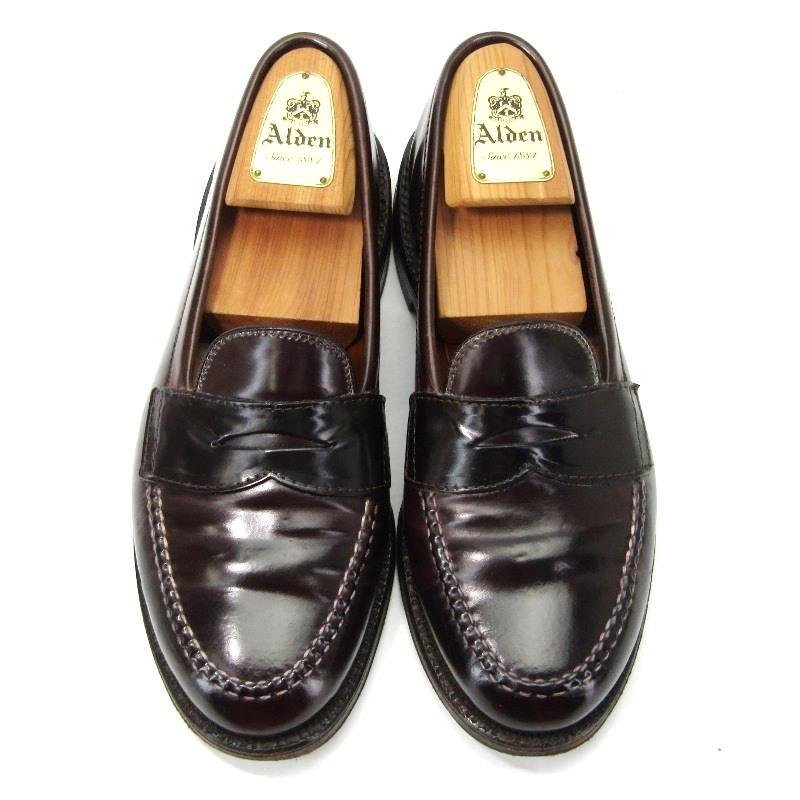 ALDEN Alden オールデン US7E 25cm ペニーローファー 986 シェルコード 